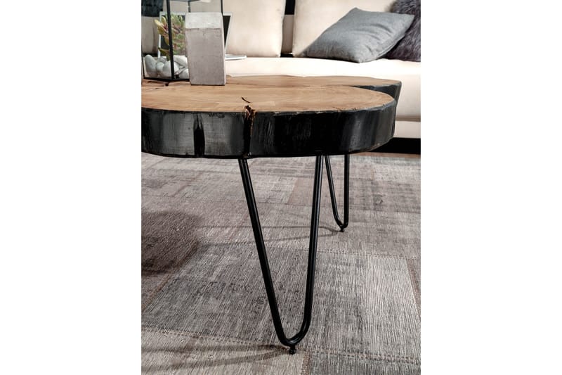 Soffbord Charford 115 cm - Akacia/Svart - Möbler - Bord & matgrupp - Soffbord