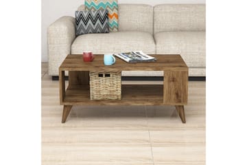 Soffbord Citira 90 cm med Förvaring Hylla - Mörkbrun - Möbler - Bord & matgrupp - Soffbord