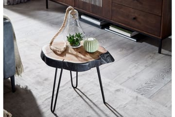 Soffbord Clanton 40 cm Runt - Brun/Svart - Möbler - Bord & matgrupp - Soffbord