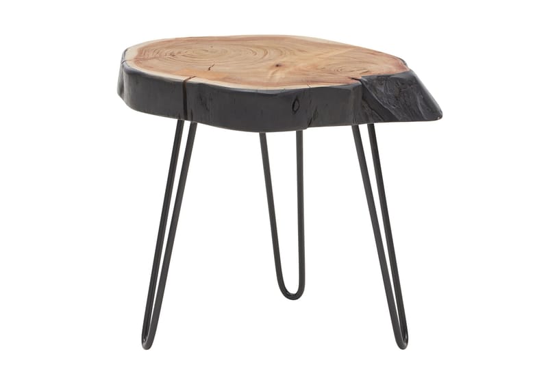 Soffbord Clanton 40 cm Runt - Brun/Svart - Soffbord