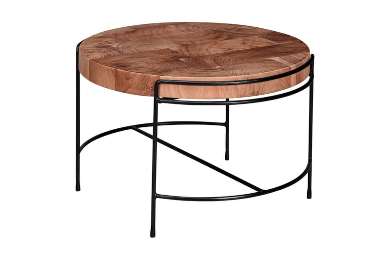Soffbord Clanton 62x40 cm Runt - Brun/Svart - Möbler - Bord & matgrupp - Soffbord
