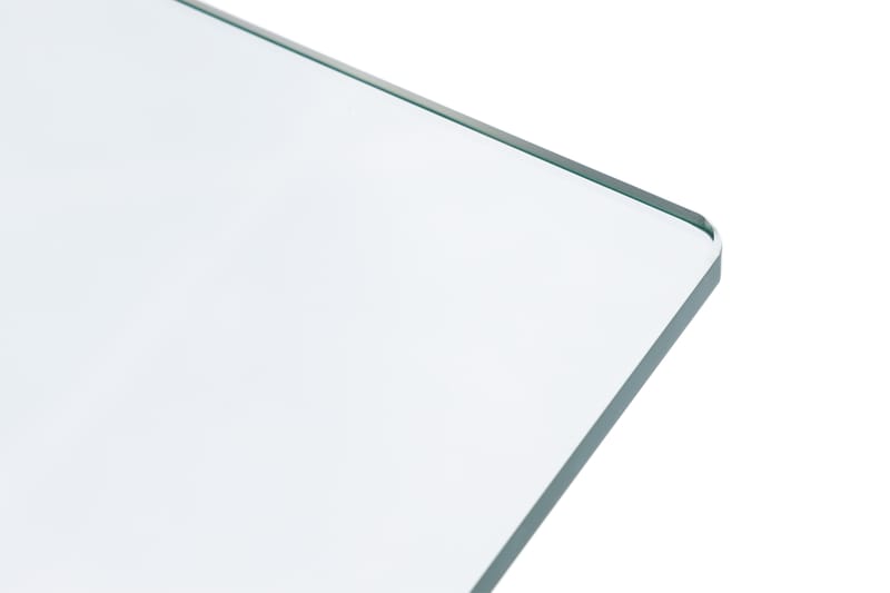 Soffbord Climent 130 cm - Rostfritt Stål/Glas - Soffbord
