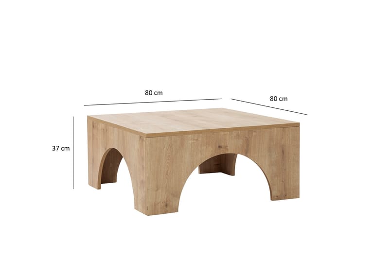 Soffbord Collesium 80 cm - Ek - Möbler - Bord & matgrupp - Soffbord