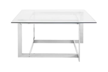 Soffbord Crystal 80 cm - Silver/Glas - Möbler - Bord & matgrupp - Soffbord