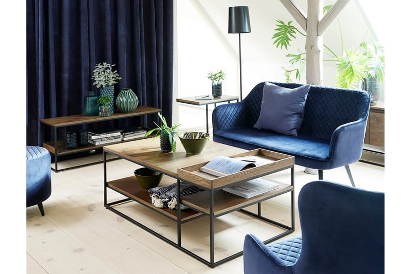 Soffbord Dashri 70x120 cm - Mörkgrå - Möbler - Bord & matgrupp - Soffbord