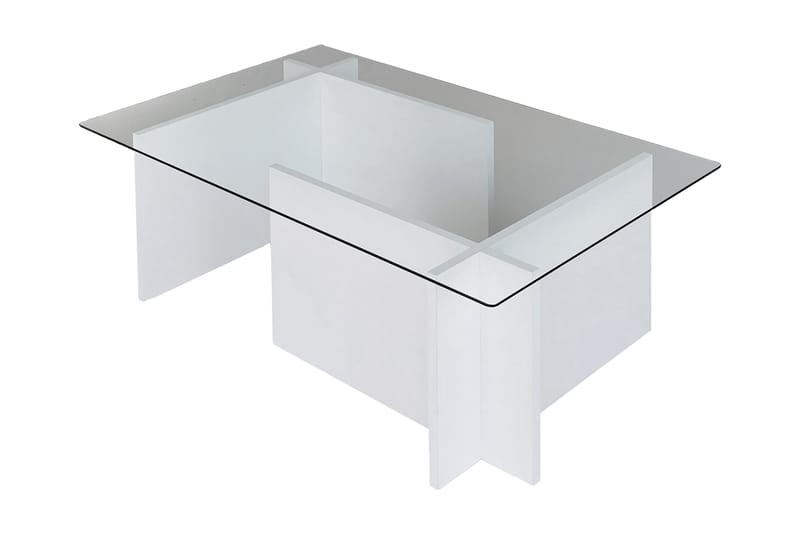 Soffbord Dimants 105x40x105 cm - Vit - Soffbord