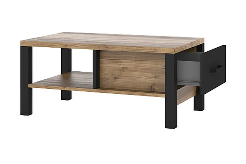 Soffbord Dingelvik 90 cm - Svart|Trä|Natur - Möbler - Bord & matgrupp - Soffbord