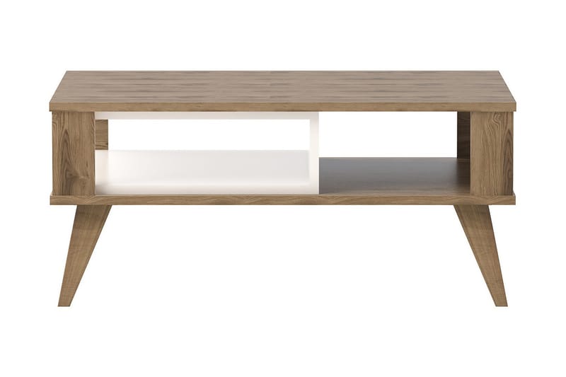 Soffbord Dumö 90 cm med Förvaring Hylla - Brun/Vit - Möbler - Bord & matgrupp - Soffbord