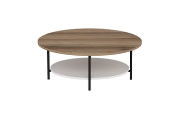 Soffbord Elistia 90 cm - Ek/Vit - Möbler - Bord & matgrupp - Soffbord