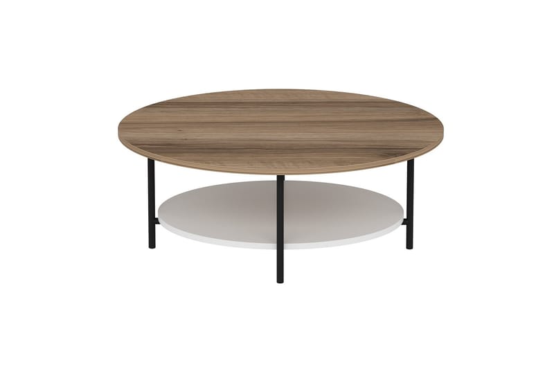 Soffbord Elistia 90 cm - Ek/Vit - Möbler - Bord & matgrupp - Soffbord