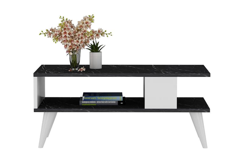 Soffbord Elmvale 90x40x90 cm - Svart/Vit - Möbler - Bord & matgrupp - Soffbord