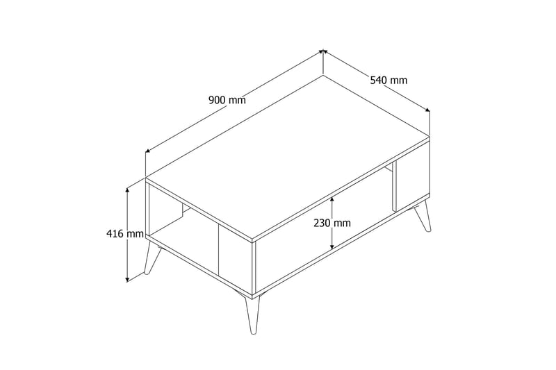 Soffbord Elmvale 90x54x90 cm - Ek - Möbler - Bord & matgrupp - Soffbord