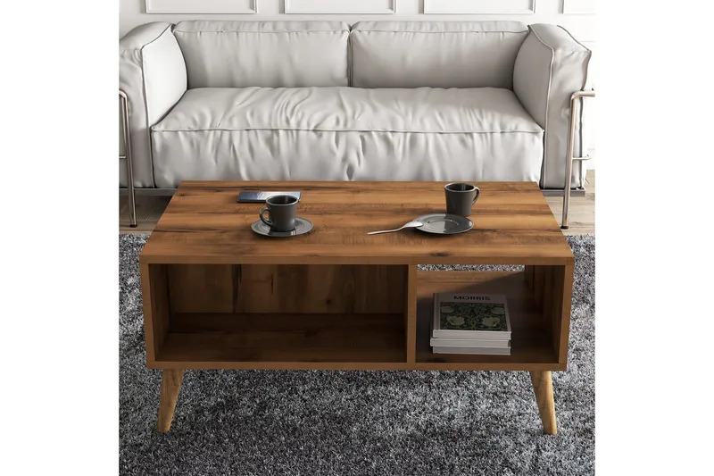 Soffbord Elrasmo Soffbord 90x54x90 cm Brun - Möbler - Bord & matgrupp - Soffbord