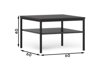 Soffbord Emika 60 cm - Svart - Möbler - Bord & matgrupp - Soffbord