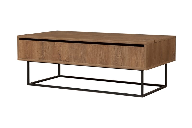 Soffbord Estepa 120 cm med Förvaring Rum - Mörkbrun/Svart - Möbler - Bord & matgrupp - Soffbord