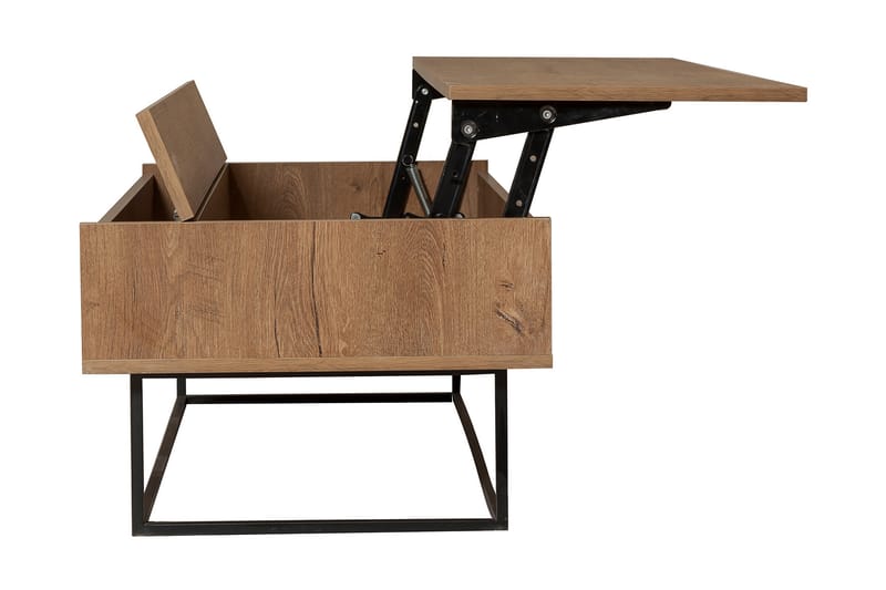 Soffbord Estepa 120 cm med Förvaring Rum - Mörkbrun/Svart - Möbler - Bord & matgrupp - Soffbord