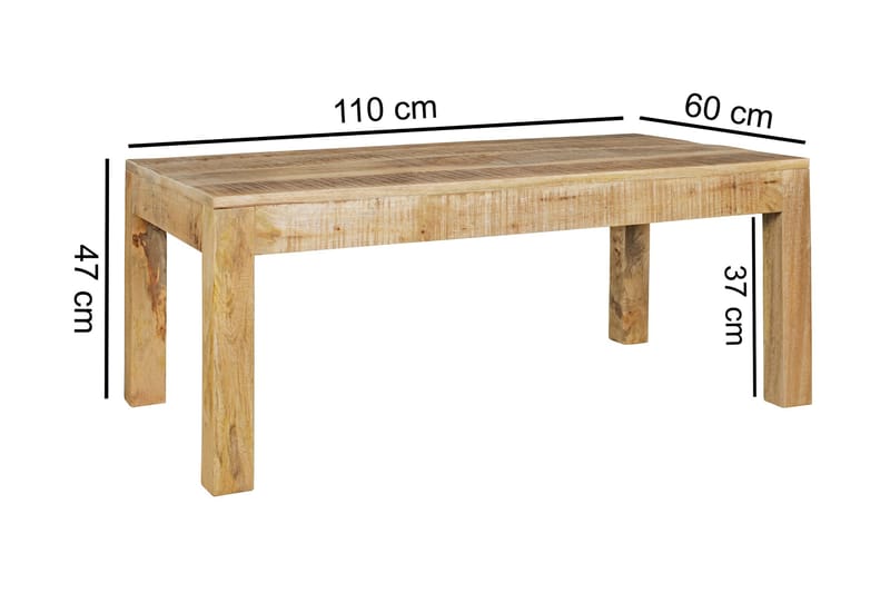 Soffbord Faragalli 110 cm - Mangoträ - Soffbord