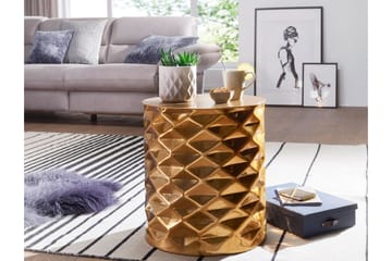 Soffbord Fetterdale 44 cm Runt - Guld - Möbler - Bord & matgrupp - Soffbord