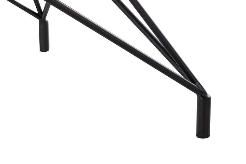 Soffbord Flinthill 90 cm Marmormönster Runt - Glas/Grå/Svart - Soffbord