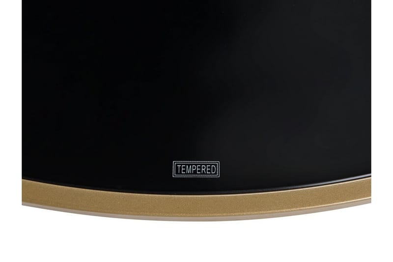Soffbord Florence 88 cm - Svart/Glas - Möbler - Bord & matgrupp - Soffbord