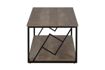 Soffbord Forrieres 120 cm med Förvaring Hylla - Mörkbrun/Svart - Möbler - Bord & matgrupp - Soffbord
