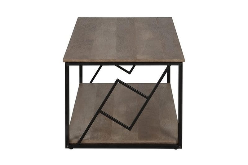 Soffbord Forrieres 120 cm med Förvaring Hylla - Mörkbrun/Svart - Möbler - Bord & matgrupp - Soffbord