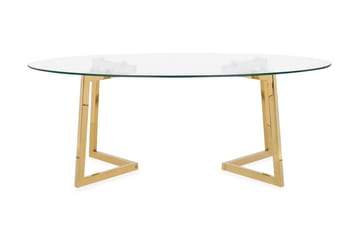Soffbord Freising 120 cm - Glas/Guld - Möbler - Bord & matgrupp - Soffbord