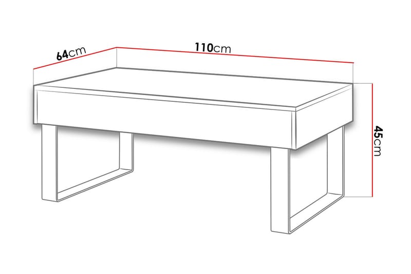 Soffbord Frick 110 cm - Brun/Beige - Möbler - Bord & matgrupp - Soffbord