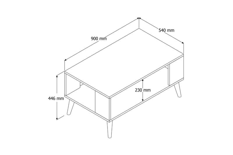 Soffbord Frogesta 90x54x90 cm - Ek - Möbler - Bord & matgrupp - Soffbord