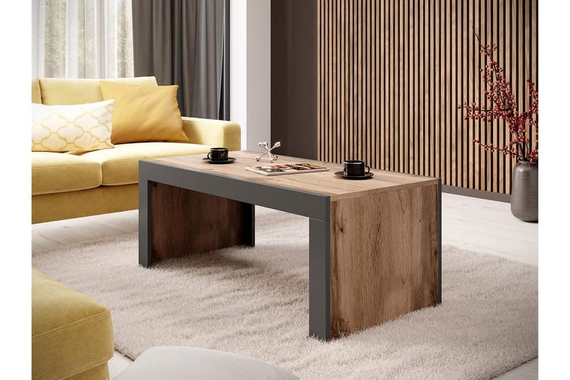 Soffbord Geitonia 120 cm - Natur/Antracit - Möbler - Bord & matgrupp - Soffbord