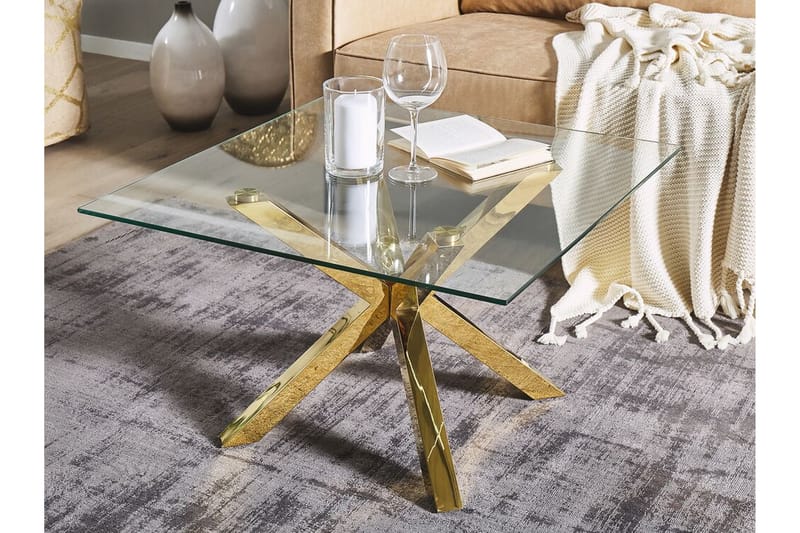 Soffbord genomskinlig/guld STARLIGHT - Guld - Möbler - Bord & matgrupp - Soffbord