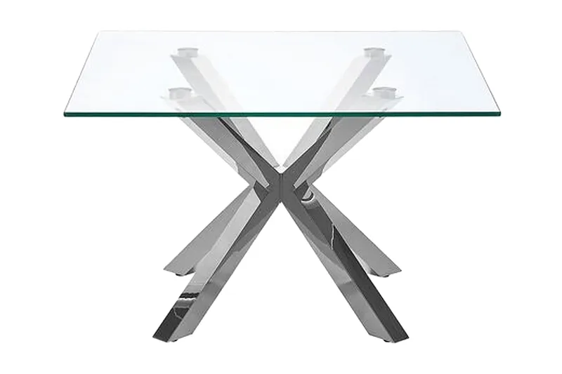 Soffbord genomskinlig/silver STARLIGHT, Silver