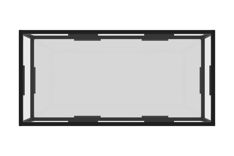 Soffbord genomskinligt 100x50x35 cm härdat glas - Transparent - Soffbord
