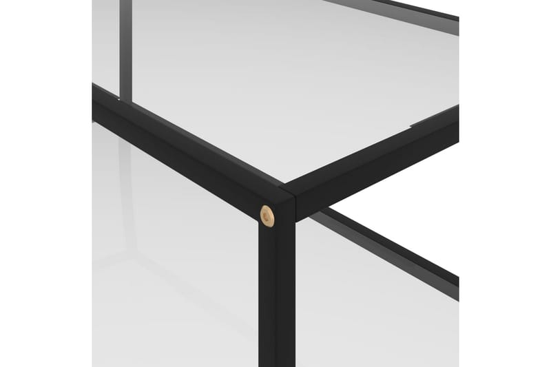 Soffbord genomskinligt 100x50x35 cm härdat glas - Transparent - Soffbord