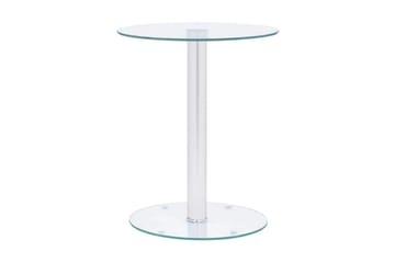 Soffbord genomskinligt 40 cm härdat glas