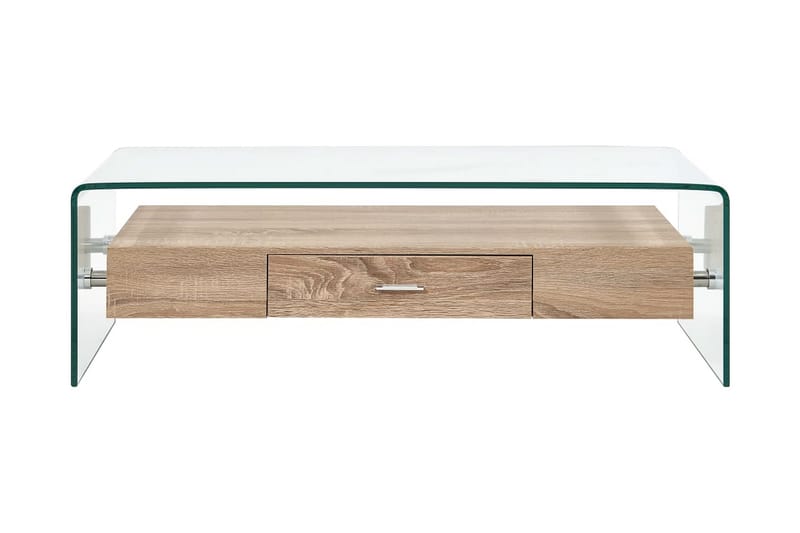 Soffbord genomskinligt 98x45x31 cm härdat glas - Transparent - Soffbord