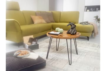 Soffbord Giandelone 60 cm Runt - Massivt Trä/Svart - Möbler - Bord & matgrupp - Soffbord