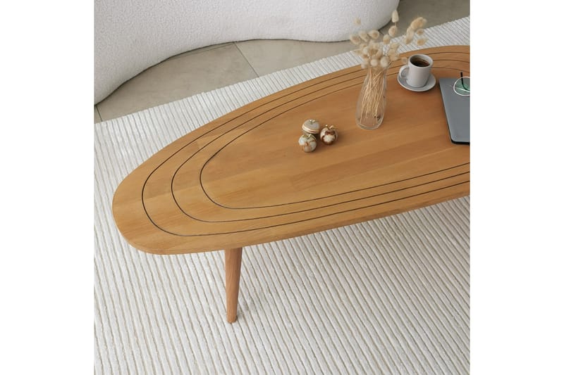 Soffbord Gozoa 115 cm - Teak - Soffbord