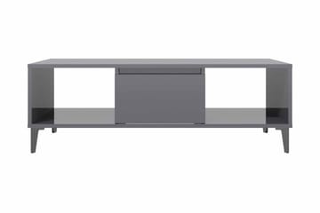 Soffbord grå högglans 103,5x60x35 cm spånskiva