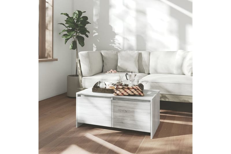 Soffbord grå sonoma 90x50x41,5 cm spånskiva - Grå - Soffbord
