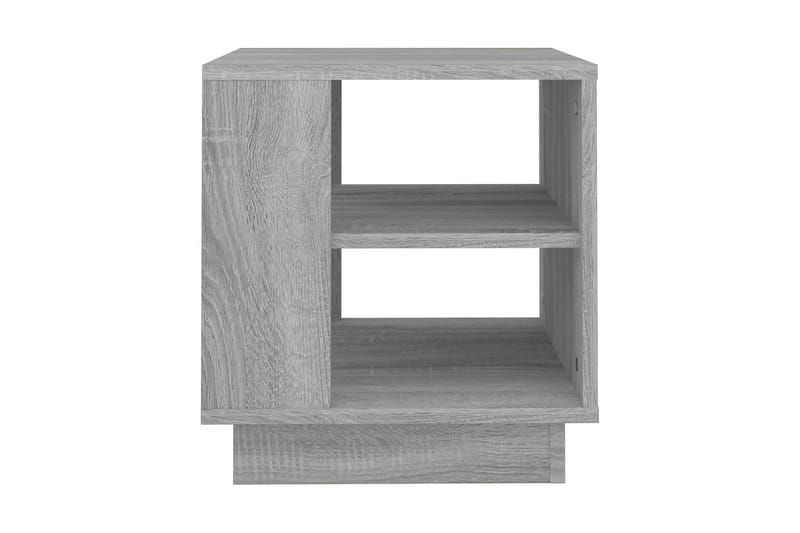 Soffbord grå sonoma-ek 40x40x43 cm konstruerat trä - Grå - Soffbord