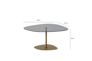 Soffbord Greevston 85 cm - Grå/Guld - Möbler - Bord & matgrupp - Soffbord