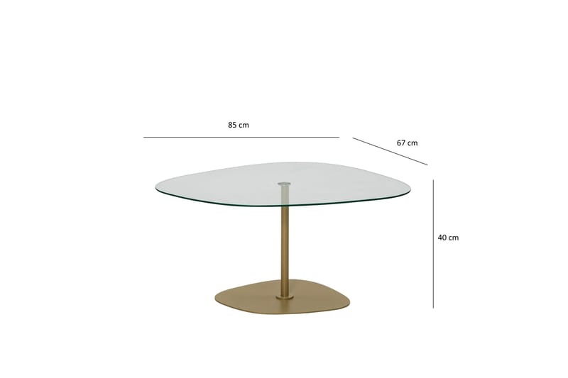 Soffbord Greevston 85 cm - Guld - Möbler - Bord & matgrupp - Soffbord