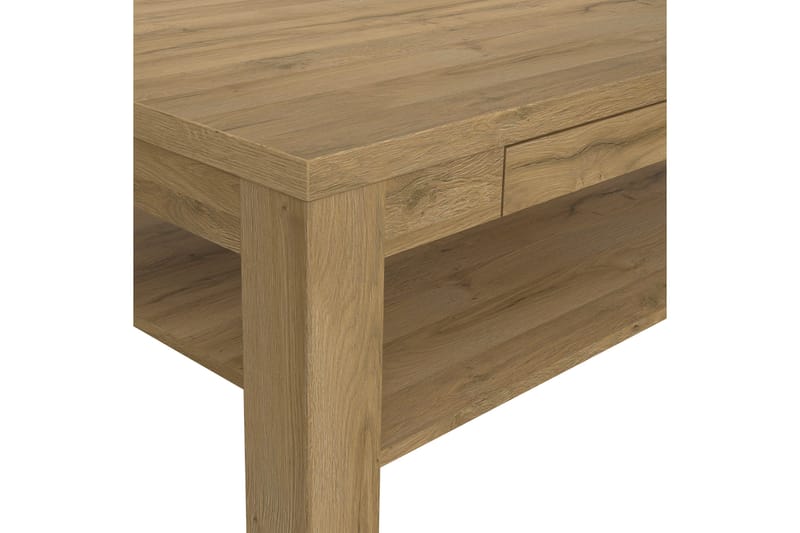 Soffbord Hemdean 110 cm med Förvaring Hylla - Brun - Soffbord
