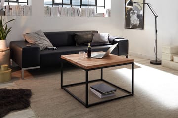 Soffbord Hiraoka 70 cm - Ek/Svart - Möbler - Bord & matgrupp - Soffbord