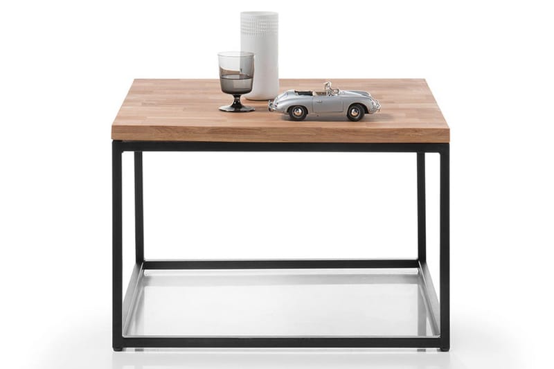 Soffbord Hiraoka 70 cm - Ek/Svart - Möbler - Bord & matgrupp - Soffbord