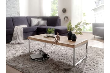Soffbord Hocevar 120 cm - Akacia/Krom - Möbler - Bord & matgrupp - Soffbord