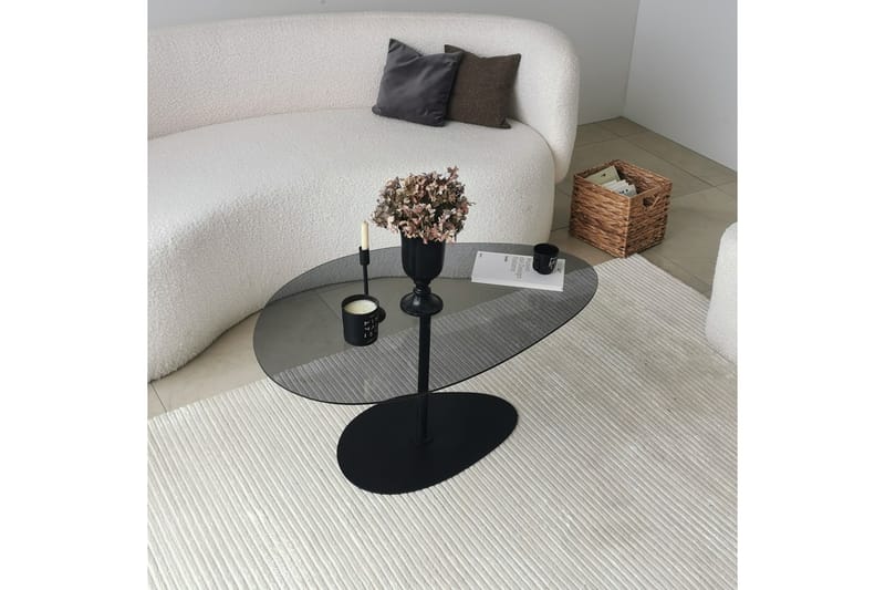 Soffbord Hommedal 90 cm - Grå/Svart - Möbler - Bord & matgrupp - Soffbord