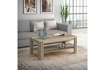 Soffbord Hupke 110 cm med Förvaring Hylla - Brun - Möbler - Bord & matgrupp - Soffbord