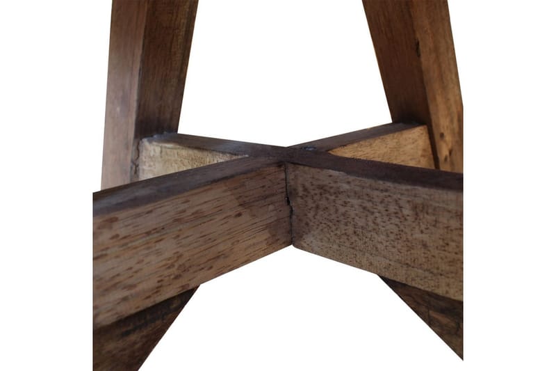 Soffbord i massivt återvunnet trä 60x45 cm silver - Brun - Soffbord